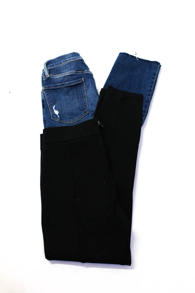 Club Monaco Frame Womens Any Day Dress Pants Jeans Black Size Small 27 Lot 2