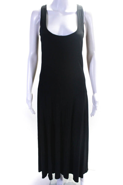 Lauren Ralph Lauren Women's Scoop Neck Fit Flare Maxi Dress Black Size 14