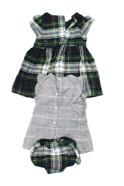 Ralph Lauren Round Neck Short Sleeves Plaid Dress Size 3 M Lot 3