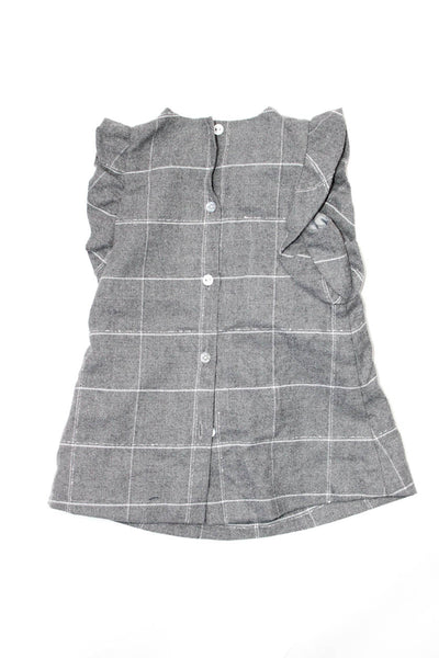Ralph Lauren Round Neck Short Sleeves Plaid Dress Size 3 M Lot 3