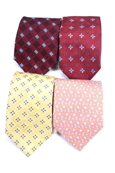 John W. Nordstrom Barneys New York Mens Abstract Spotted Tie Red Size OS Lot 4