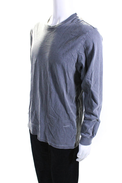 Talentless Mens Cotton Jersey Knit Long Sleeve Crewneck Basic Shirt Gray Size L