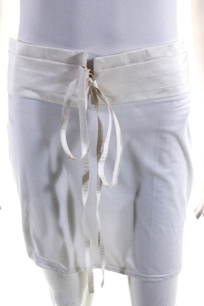 Calypso Christiane Celle Womens Silk Wrap Belts White Pink Size 1 Lot 2