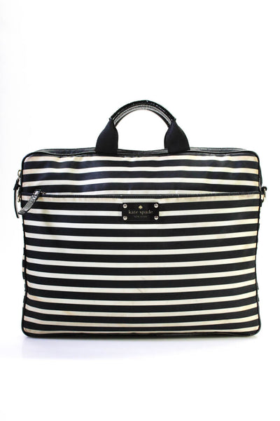 Kate Spade Women's Top Handle Crossbody Laptop Handbag Striped Size M