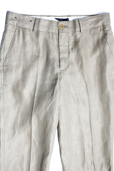 Polo Ralph Lauren Boys' Slim Fir Straight Leg Trousers Beige Size 14