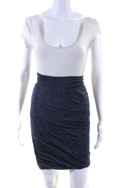 Lululemon Womens Elastic Waist Unlined Short Bubble Skirt Heather Blue Size 6
