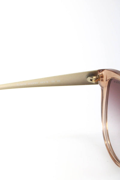 Ralph Lauren Womens Round Cateye Framed 58 16 135 Sunglasses Beige