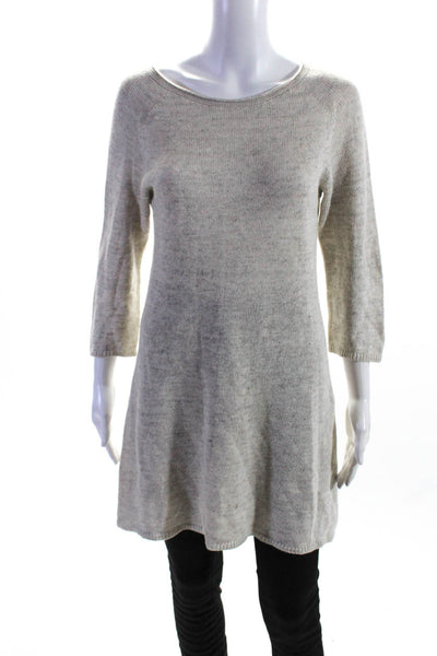 MHL Margaret Howell Women's Long Sleeves Mini Sweater Dress Gray Size S