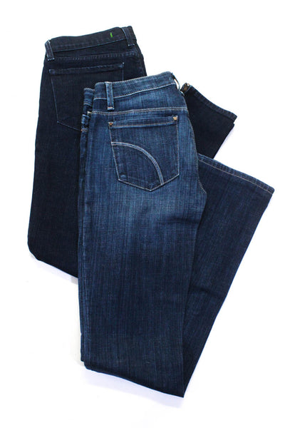 Joes J Brand Women's Denim Zip Fly Jeans Dark Blue Size 26 27 Lot 2