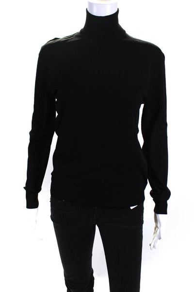 Bottega Veneta Womens Long Sleeve Turtleneck Pullover Sweater Black Size IT 42