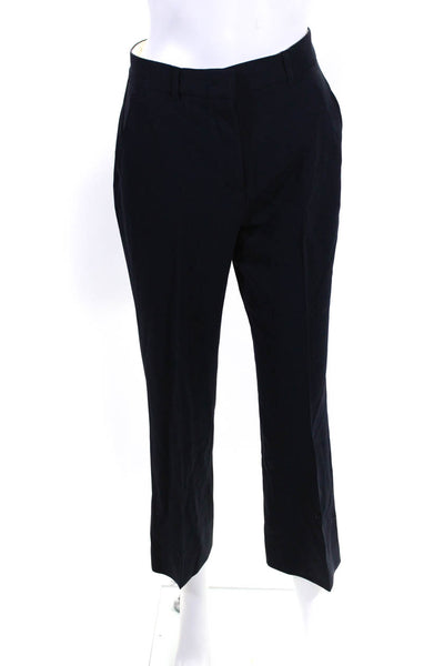 Max Mara Women's Cotton Straight Leg Trouser pants Black Size 12 - Shop  Linda's Stuff