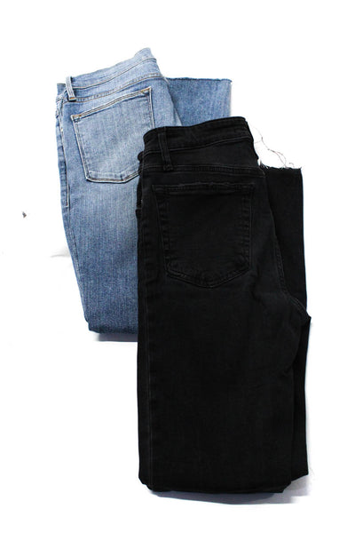 Joes Frame Denim Women's High Rise Skinny Jeans Black Blue Size 26 29 Lot 2