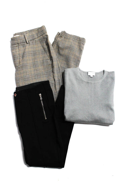 Tse Zara Zara Basic Collection Women Top Pants Gray Black Brown Size S 4 M Lot 3