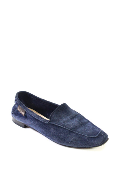 Russell & Bromley Womens Suede Slide On Loafers Navy Blue Size 36 6