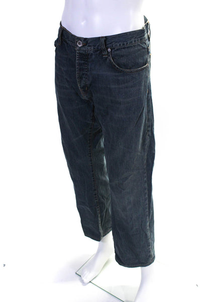 John Varvatos Men's Five Pockets Dark Wash Straight Leg Denim Pant Size 3L