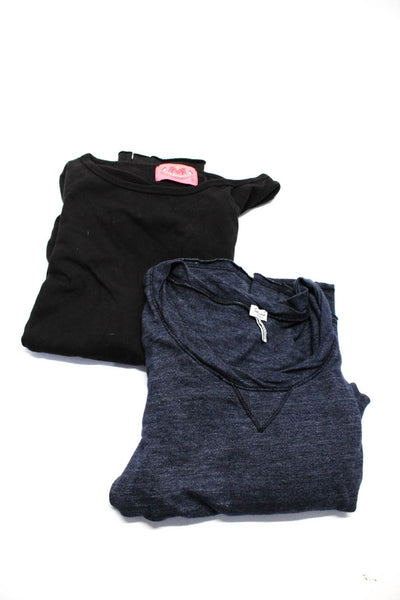 Juicy Couture Splendid Women's Cotton Long Sleeve T-shirt Black Size S XS, Lot 2