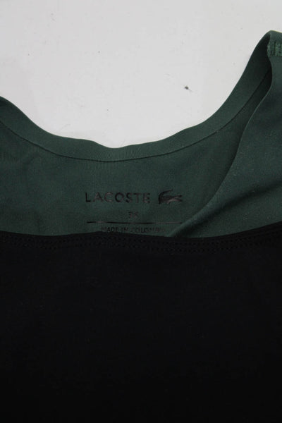 Lacoste Womens Scoop Neck Stretch Sports Bras Black Green Size FR 36 L -  Shop Linda's Stuff