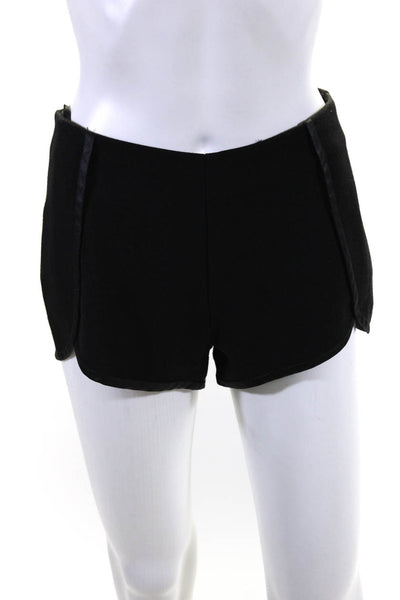 Bec & Bridge Women's Flat Front Wool Casual Shorts Black Size 2