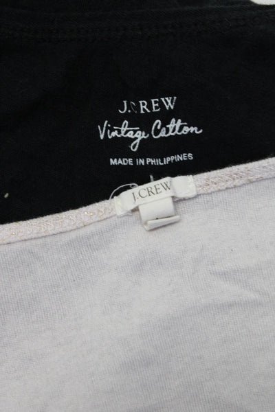 J Crew Womens Cotton Metallic Sleeveless Pullover Tank Tops Pink Size L Lot 2