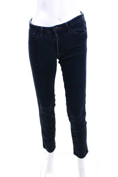 AG Adriano Goldschmied Womens Prima Mid Rise Cigarette Jeans Blue Denim Size 28