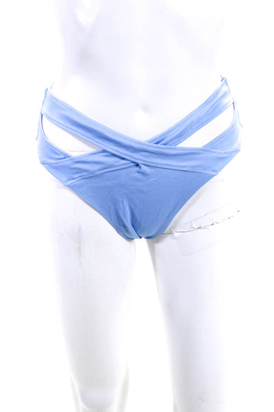 ONIA Women's Cheeky Two Piece Swimwear Set Blue Size M