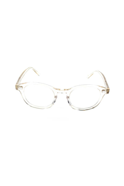 Moscot Womens Oval Reading Glasses Clear