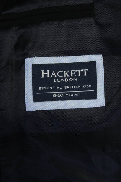 Hackett London Childrens Boys Blazer Jacket Navy Blue Cotton Size 9-10