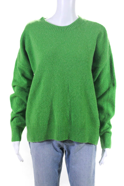 Scotch & Soda Womens Crew Neck Oversize Pullover Sweater Green Size Large