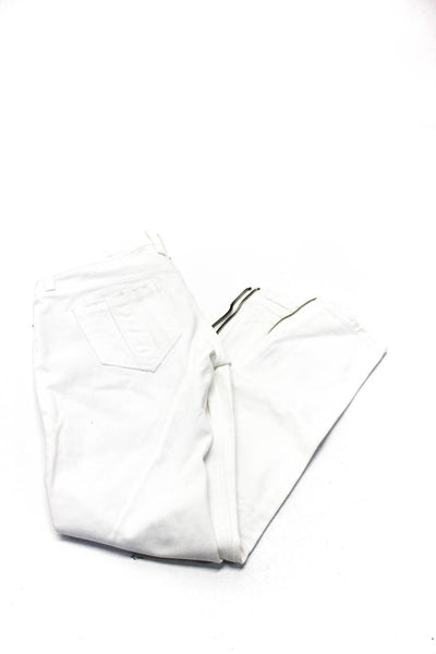 Burberry Brit Women's Midrise Five Pockets Skinny Denim Pant White Size 27