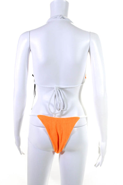 Lovers + Friends Women's Two Piece Bikini Set Orange Size L
