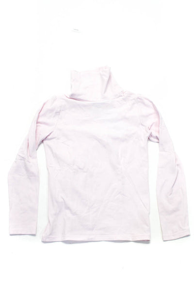 Jacadi Girls Cotton Long Sleeve Turtleneck Pullover Casual Shirt Top Pink Size10
