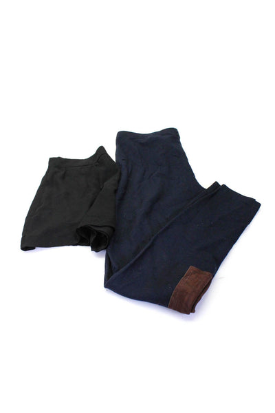 Ella Moss Polo Ralph Lauren Womens Pleated Shorts Pants Black Size M 14 Lot 2