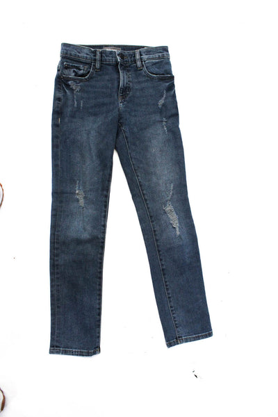 DL1961 Girls Zipper Fly High Rise Ankle Skinny Jeans Gray Denim Size 8