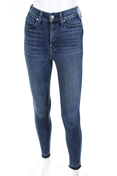 AYR Womens Denim High Rise Medium Wash Skinny Leg Jeans Pants Blue Size 24