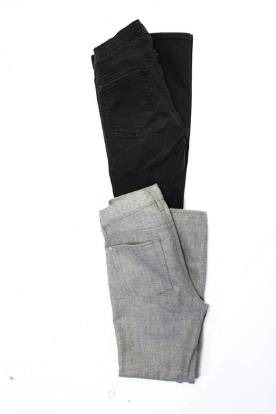 7 For All Mankind Frame Womens Wool Zip Fly Mid-Rise Pants Gray Size 25 27 Lot 2
