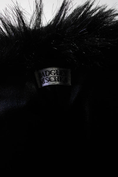 Badgley Mischka Womens Tweed Aviator Hat Black