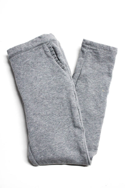 Jacadi Girl Cotto Elastic Waist Skinny Leg Slip-On Sweatpants Gray Size 10