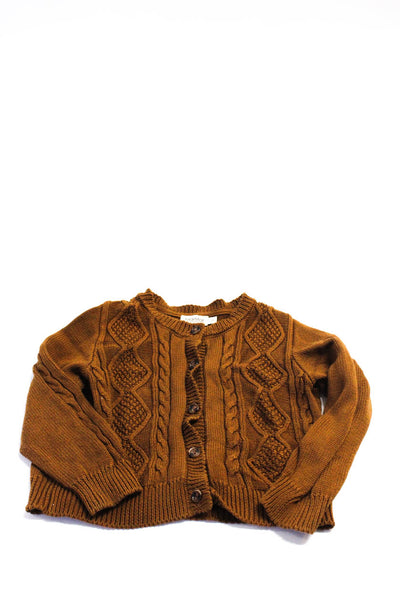 Mar Mar Copenhagen Zara Childrens Girls Sweater Set Brown Size 2T 2-3 Lot 2
