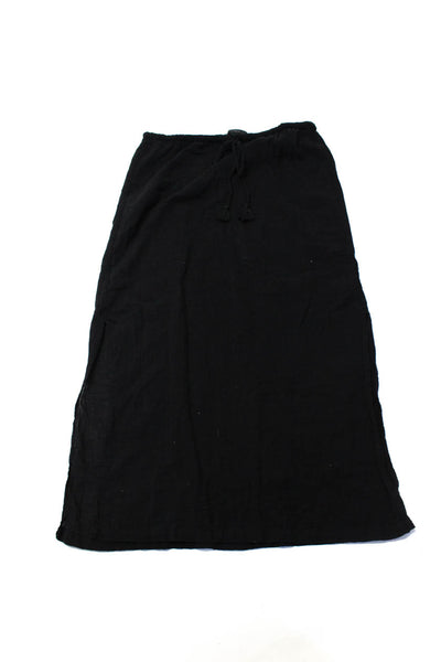 J Crew Women's Cotton Drawstring Swimwear Coverup Skirt Black Size XS, Lot 2