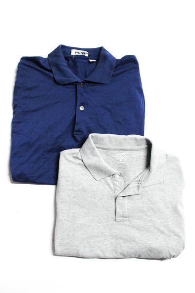 Barneys New York Men's Collar Short Sleeves Polo Shirt Blue Size S Lot 2