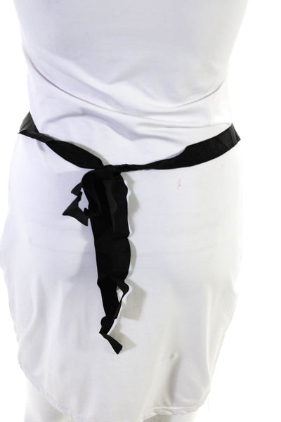Sportmax Womens Velvet Rhinestone Embellished Tie On Waist Belt Black Size OS