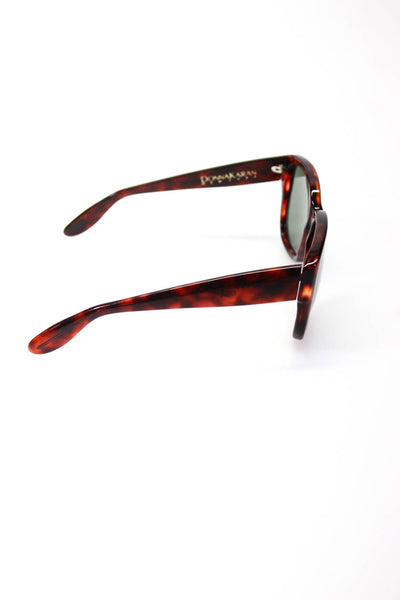 Donna Karan Womens Oversize Faux Tortoiseshell Sunglasses Black Brown