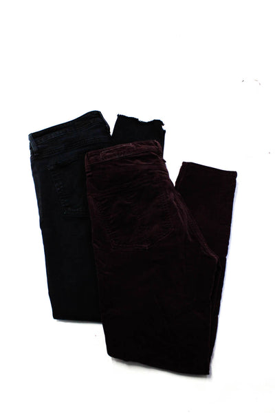 AG Adriano Goldschmied Rag & Bone Womens Skinny Jeans Black Purple Size 29  Lot 2