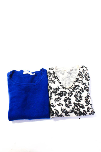 Subtle Luxury Mainbocher Womens Cashmere Pullover Sweater Blue Size S M Lot 2