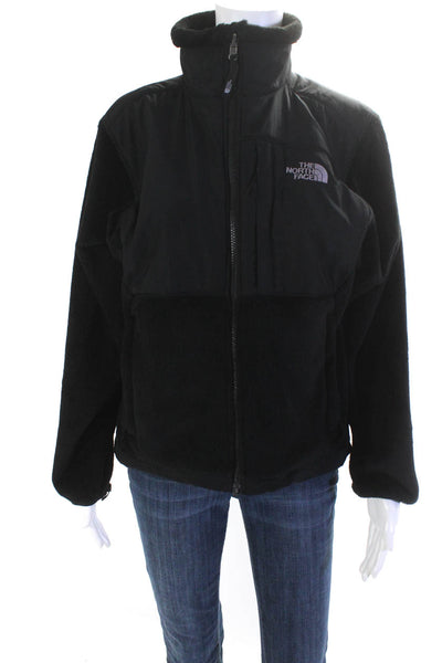 The North Face Womens Plush Fleece Full Zip Jacket Black Size Small