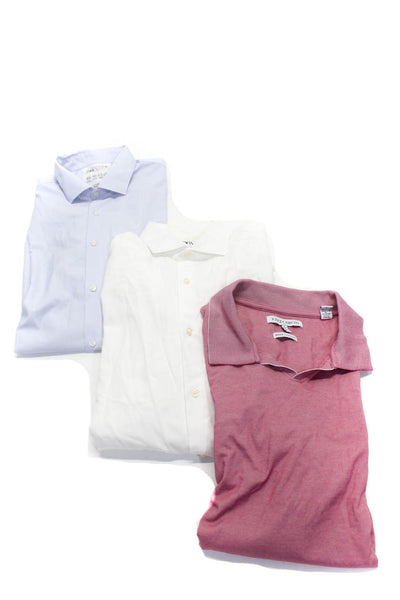 Vince Camuto Zara Mens Polo Shirt Dress Shirts Red Size L Lot 3