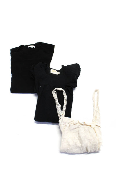 A.L.C. Nation LTD Zara Trafaluc Womens Shirts Cami Black Beige Size XS S Lot 3