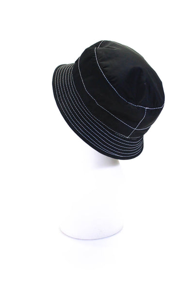 Maison Michel Women's Cotton Bucket Hat Black Size L