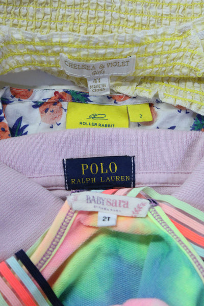 Polo Ralph Lauren Girls Collar Short Sleeves Polo Dress Pink Size 3/3T Lot 4
