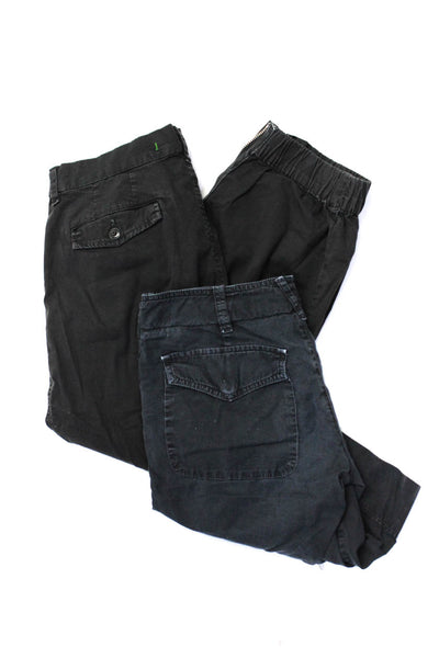 Vince J Brand Womens Cotton Bermuda Shorts Pants Blue Black Size 0 25 Lot 2